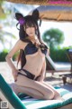 Coser @ 水 淼 Aqua Vol.051: 紫 式 部 水 着 Ver (41 photos)