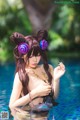 Coser @ 水 淼 Aqua Vol.051: 紫 式 部 水 着 Ver (41 photos)