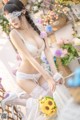 香草喵露露写真 Cosplay 白色玫瑰